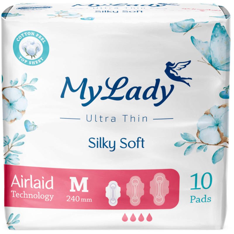 Изображение товара Прокладки My Lady Silky Soft гигиенические ультратонкие M, 10шт