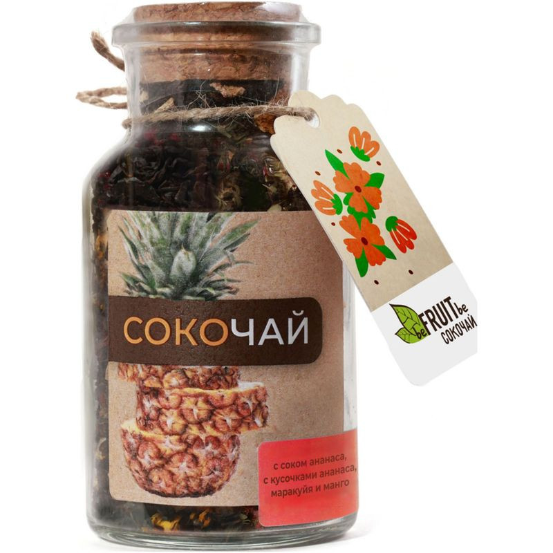 Изображение товара Фруктовый чай Befruitbe ананас-манго-маракуйя 65 г натуральный сублимированный фруктовый напиток