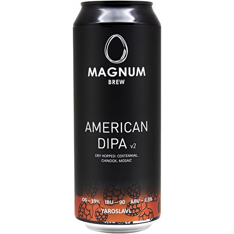 Изображение товара Пиво МАГНУМ ДИПА светлое нефильтрованное 450 мл натуральный вкус и аромат