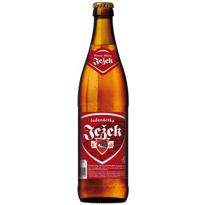 Изображение товара Пиво Jezek Jedenactka светлое фильтрованное пастеризованное 4.8%, 20x500мл