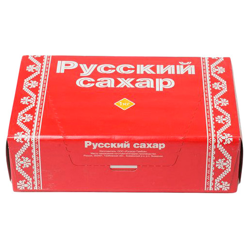 Изображение товара Сахар Русский Сахар белый кусковой категории экстра, 1кг