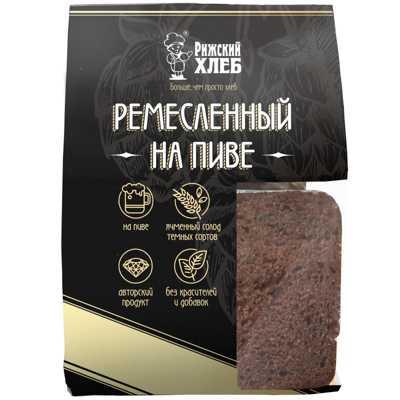 Изображение товара Хлеб Рижский Хлеб Ремесленный на пиве, 250г