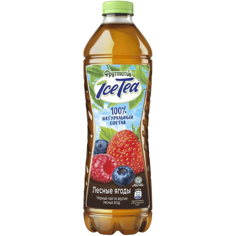 Изображение товара Напиток сокосодержащий Фрутмотив Черный чай лесные ягоды 1.5л нес Газ