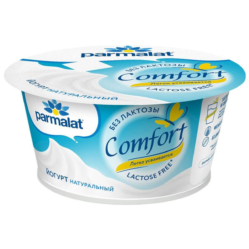Изображение товара Безлактозный натуральный йогурт Parmalat Comfort 130г 3.5%