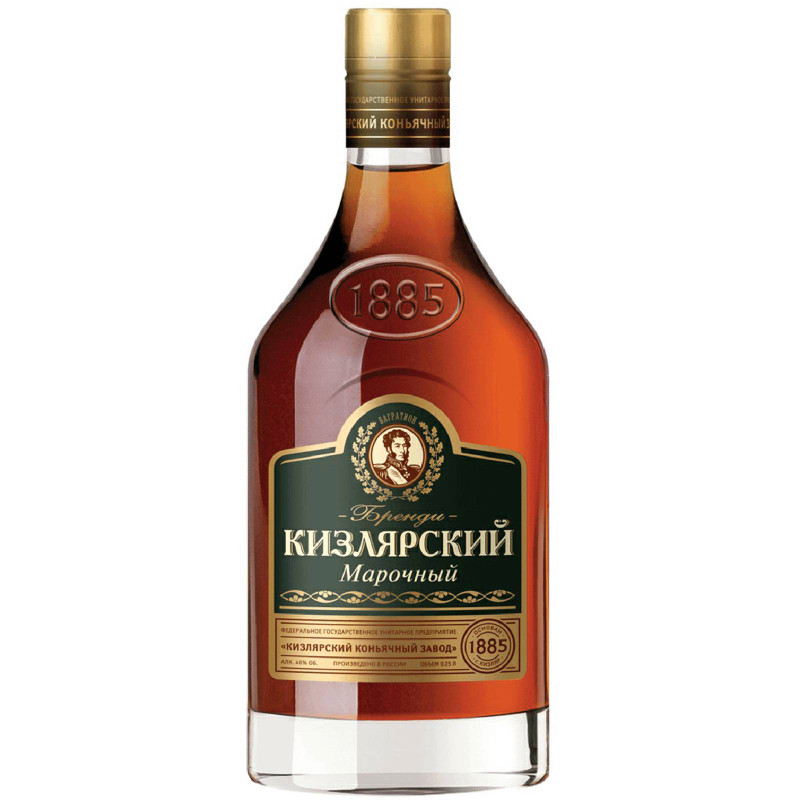 Изображение товара Кизлярский Марочный бренди 40% 0.25 л - выдержанный алкоголь