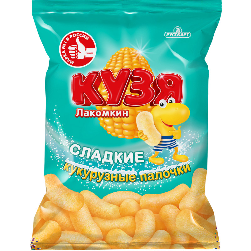 Изображение товара Палочки кукурузные Кузя Лакомкин сладкие, 140г