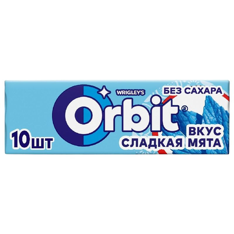 Изображение товара Жевательная резинка Orbit Сладкая мята без сахара, 13.6г
