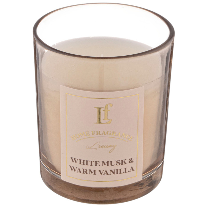 Изображение товара Ароматизированная свеча Lefard White Musk&Warm Vanilla в стакане 6х7.5 см