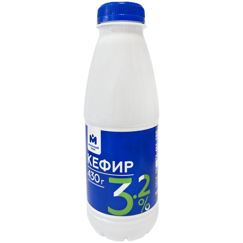 Изображение товара Кефир 3.2% Молочный знак, 430мл