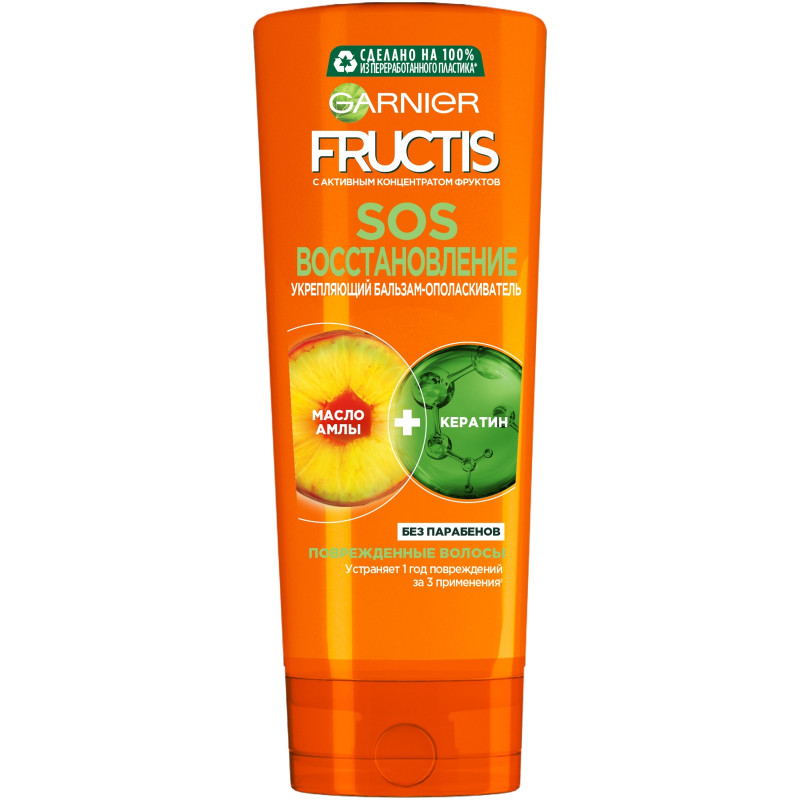 Изображение товара Бальзам для волос Garnier Fructis SOS восстановление 387 мл для поврежденных волос