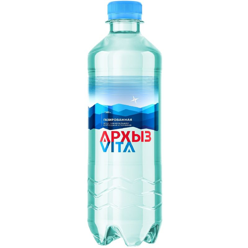 Изображение товара Вода Архыз Вита минеральная газированная, 500мл