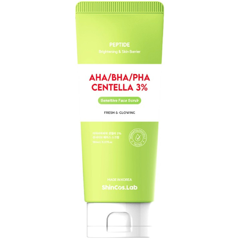Изображение товара Скраб для лица ShinCos.Lab Aha/Bha/Pha Centella 3%, 150мл