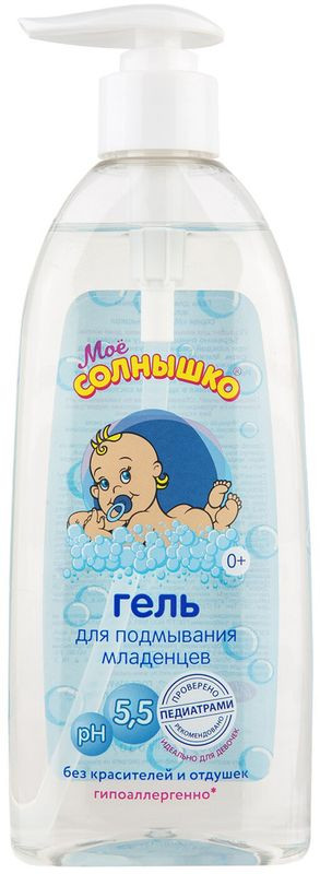 Изображение товара Гель для подмывания Моё Солнышко для младенцев 400 мл безопасное очищение и увлажнение