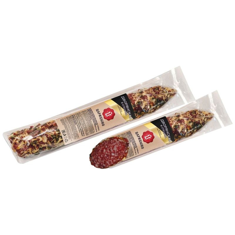 Изображение товара Колбаса Царицыно дворянская сырокопченая полусухая 1 сорт 1359.99 руб.