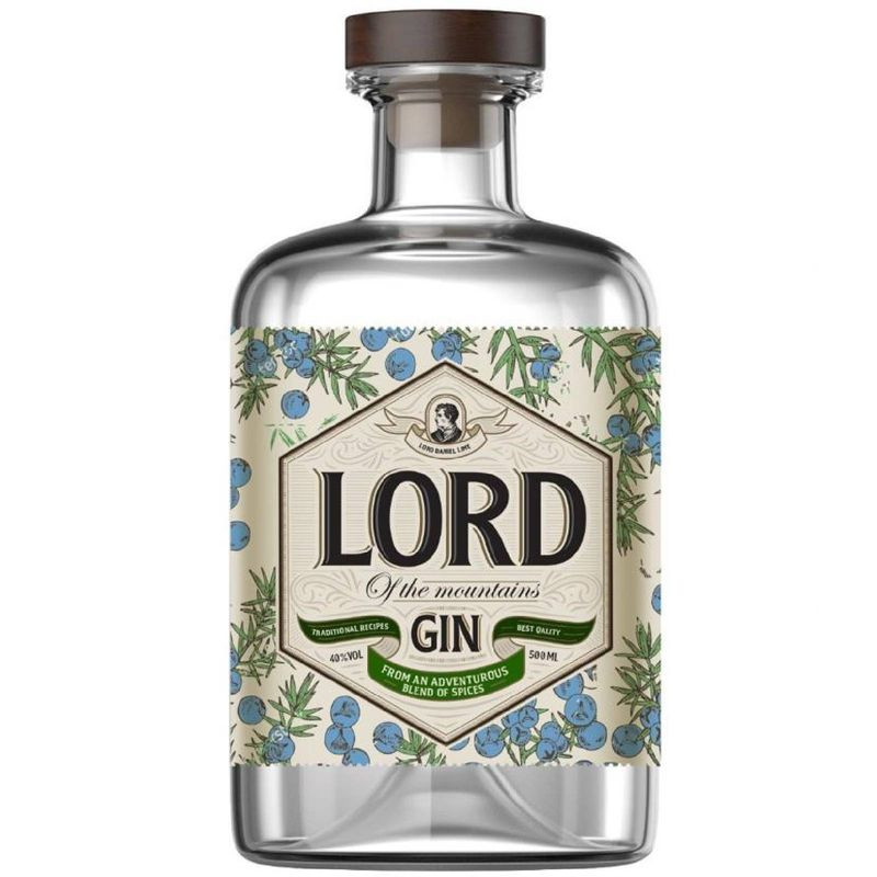 Изображение товара Джин Lord of the mountains 40% 500 мл London Dry Gin Россия