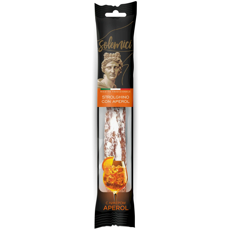 Изображение товара Колбаса Solemici Strolighino Con Aperol сыровяленая полусухая, 110г