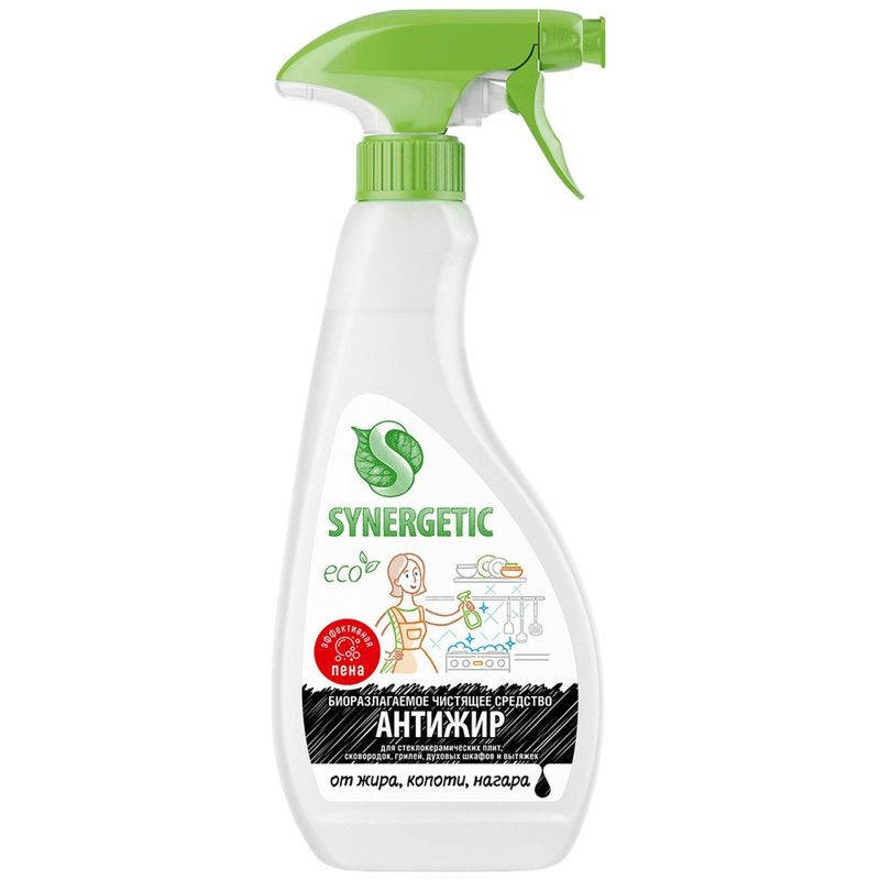 Изображение товара Средство чистящее Synergetic Антижир для удаления жира копоти нагара 500мл