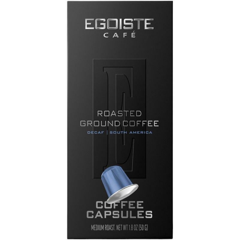 Изображение товара Кофе в капсулах Egoiste Decaf 10х5г натуральный жареный Decaf