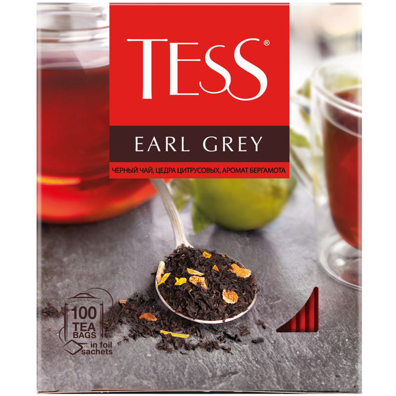 Изображение товара Чай Tess чёрный байховый в пакетиках, 100х1.6г