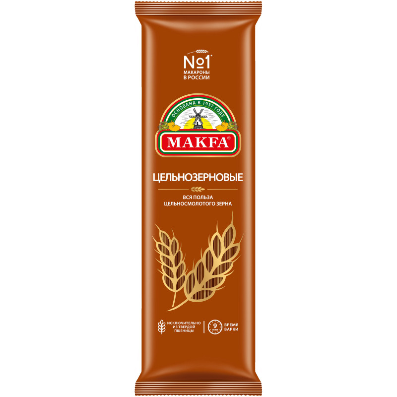 Изображение товара Спагетти Makfa цельнозерновые, 500г
