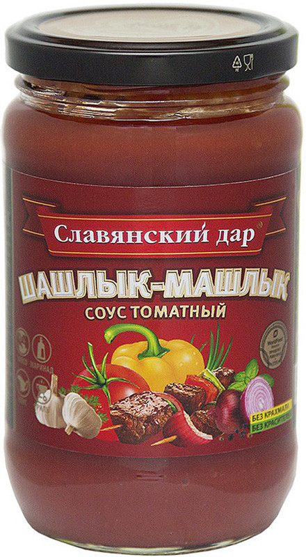 Изображение товара Соус Славянский Дар Шашлык-машлык томатный, 350мл