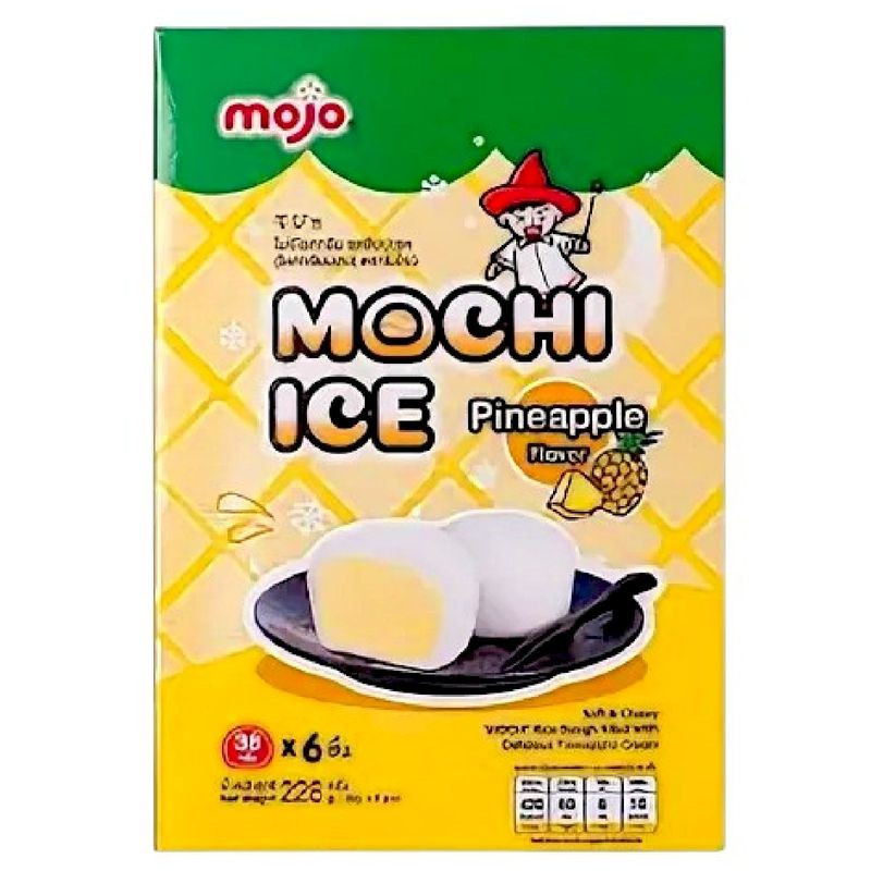 Изображение товара Моти со вкусом ананаса 228г десерт корейский азиатский сладкий вкус натуральный