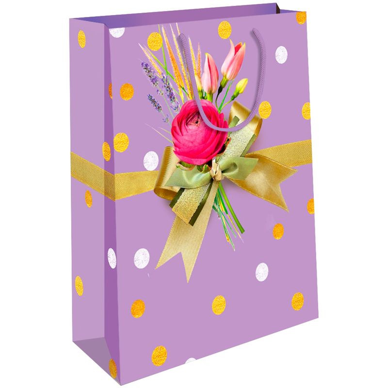 Изображение товара Подарочная сумка Арт и Дизайн 6.3х14.5х11.5 см яркая многоцветная бумажная упаковка