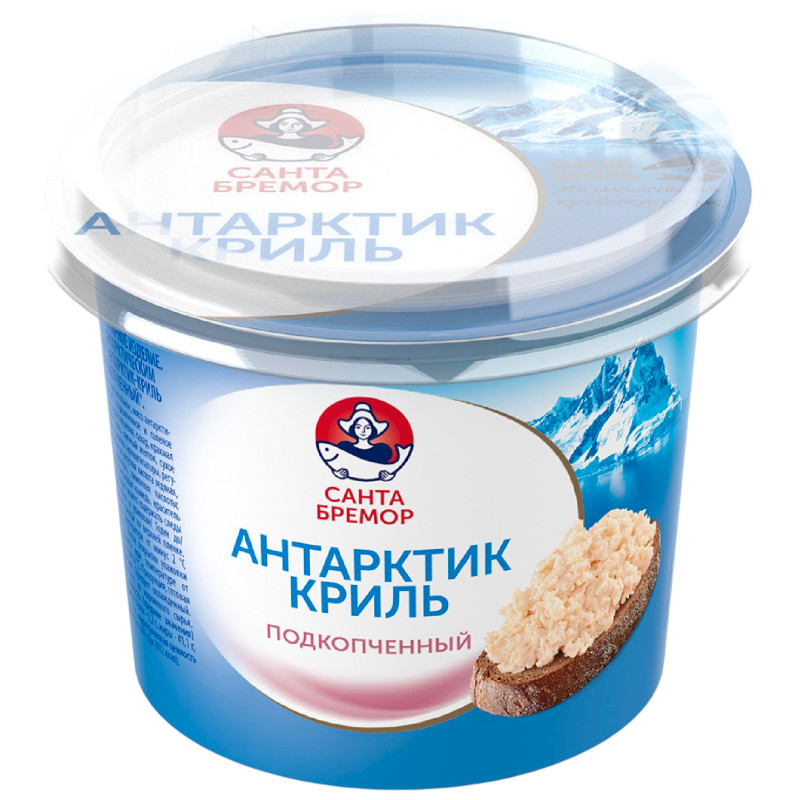 Изображение товара Паста Санта Бремор Антарктик криль подкопчённый из морепродуктов, 150г