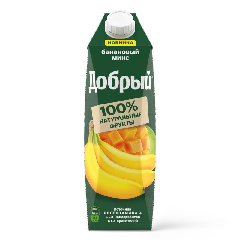 Изображение товара Добрый Банановый микс сокосодержащий обогащённый провитамином А 1л