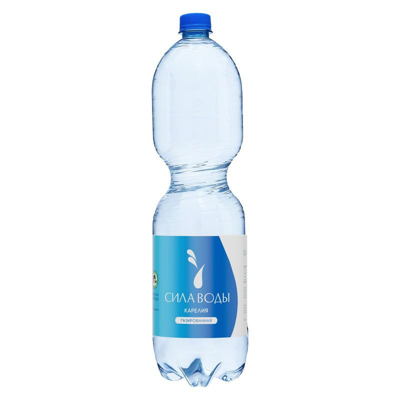 Изображение товара Газированная минеральная вода Сила Воды Карелия 1,5л натуральная