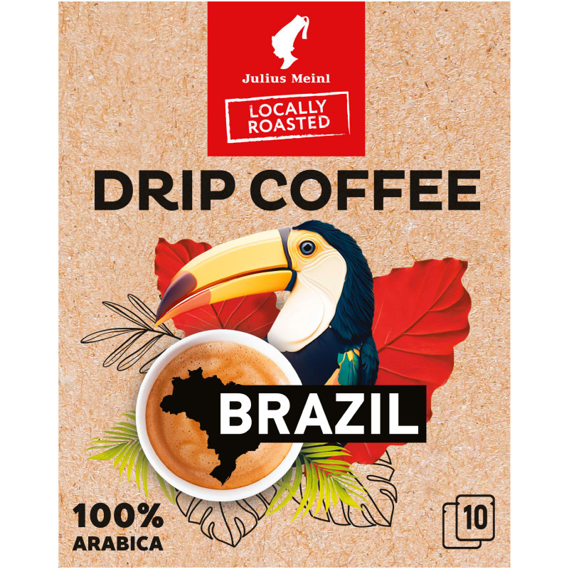 Изображение товара Кофе Julius Meinl Бразилия натуральный молотый дрип-пакеты, 10х10.5г