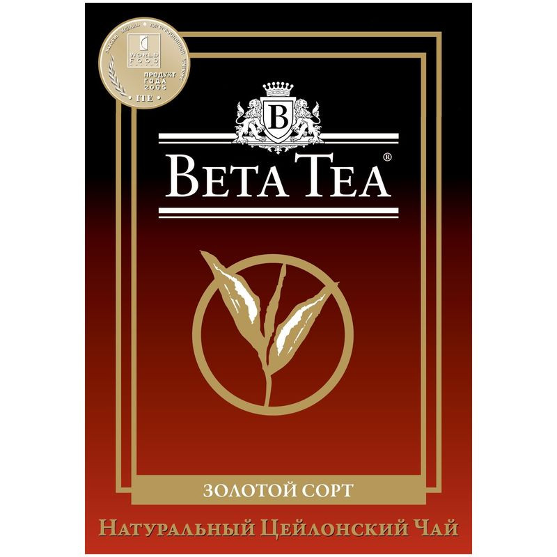 Изображение товара Чай Beta Tea Золотой сорт черный байховый листовой 100г
