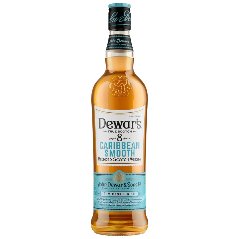 Изображение товара Виски Dewar's 8 Years Caribbean Smooth шотландский купажированный 40%, 700мл