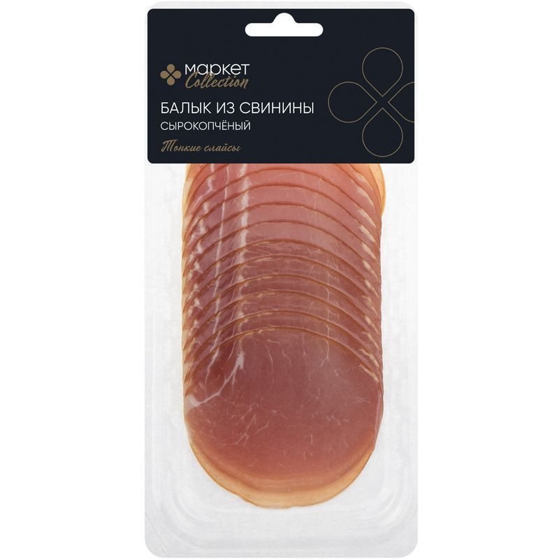 Изображение товара Балык Дарницкий сырокопченый из свинины Маркет Collection 100г