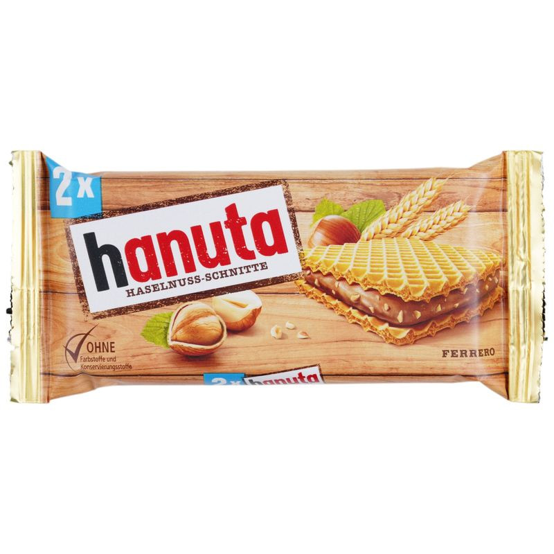 Изображение товара Вафли Hanuta Haselnuss с кремом из лесных орехов 44г