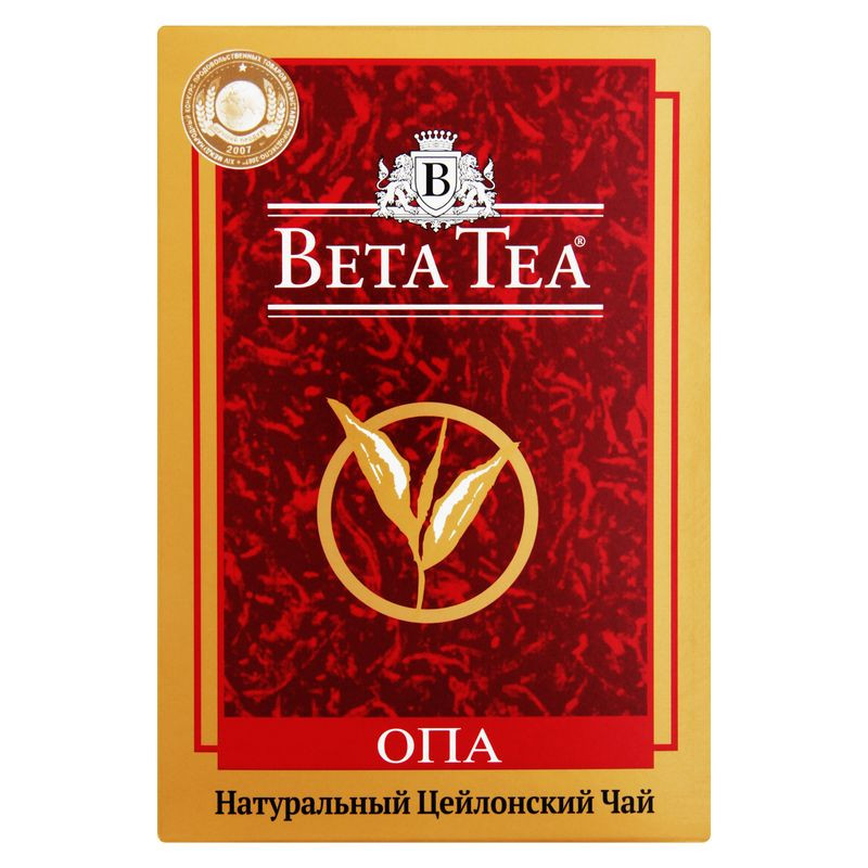 Изображение товара Чай Beta Tea ОРА чёрный байховый 250г высшего сорта калия