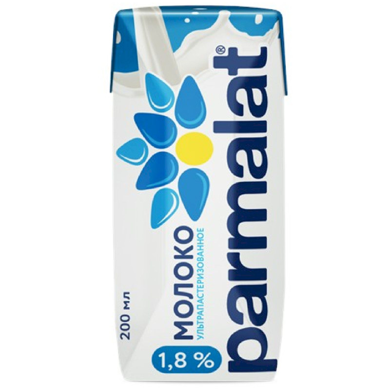Изображение товара Молоко Parmalat ультрапастеризованное 1.8%, 200мл