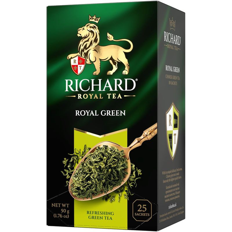 Изображение товара Зеленый китайский чай Richard Royal Green в пакетиках 25х2 г
