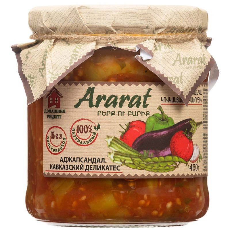 Изображение товара Рагу Ararat овощное аджабсандал 460г - консервированное армянское блюдо
