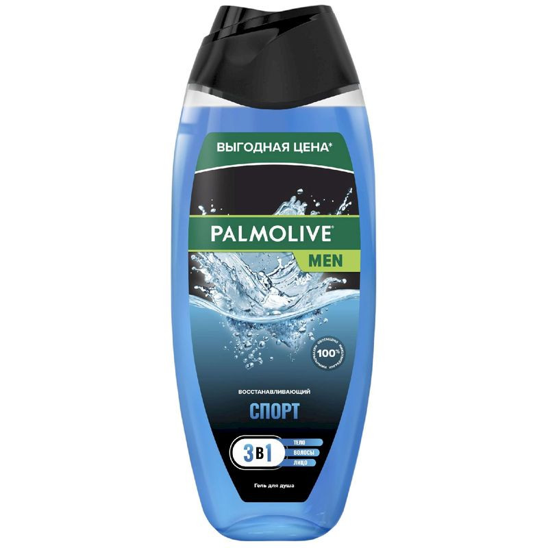 Изображение товара Гель для душа Palmolive MEN Спорт Восстанавливающий 3в1 500мл для мужчин