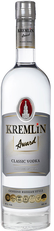 Изображение товара Водка Kremlin Award Классик 40%, 500мл