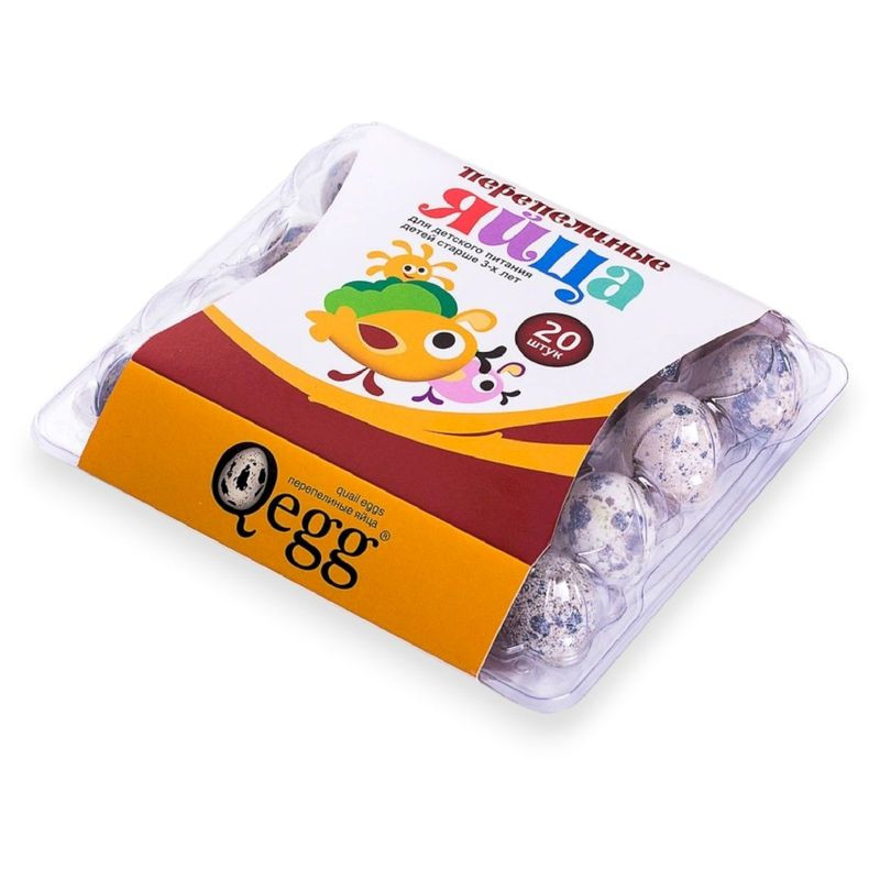Изображение товара Яйцо перепелиное Qegg для детского питания столовое, 20шт
