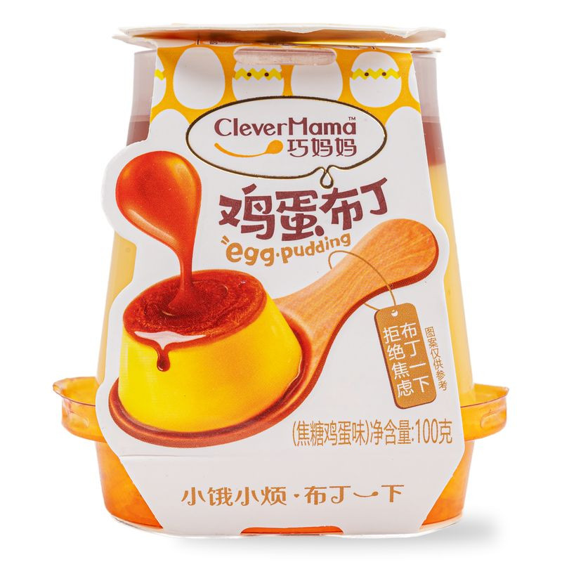 Изображение товара Пудинг CLEVERMAMA карамельно-яичный 100г - вкусное десертное лакомство из Китая