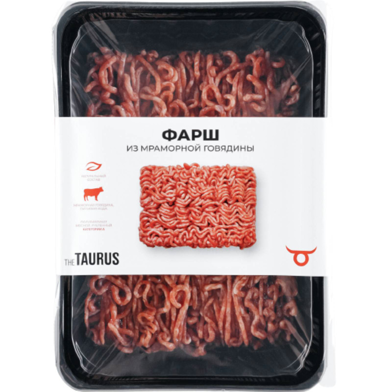Изображение товара Фарш Taurus из мраморной говядины категория А, 400г