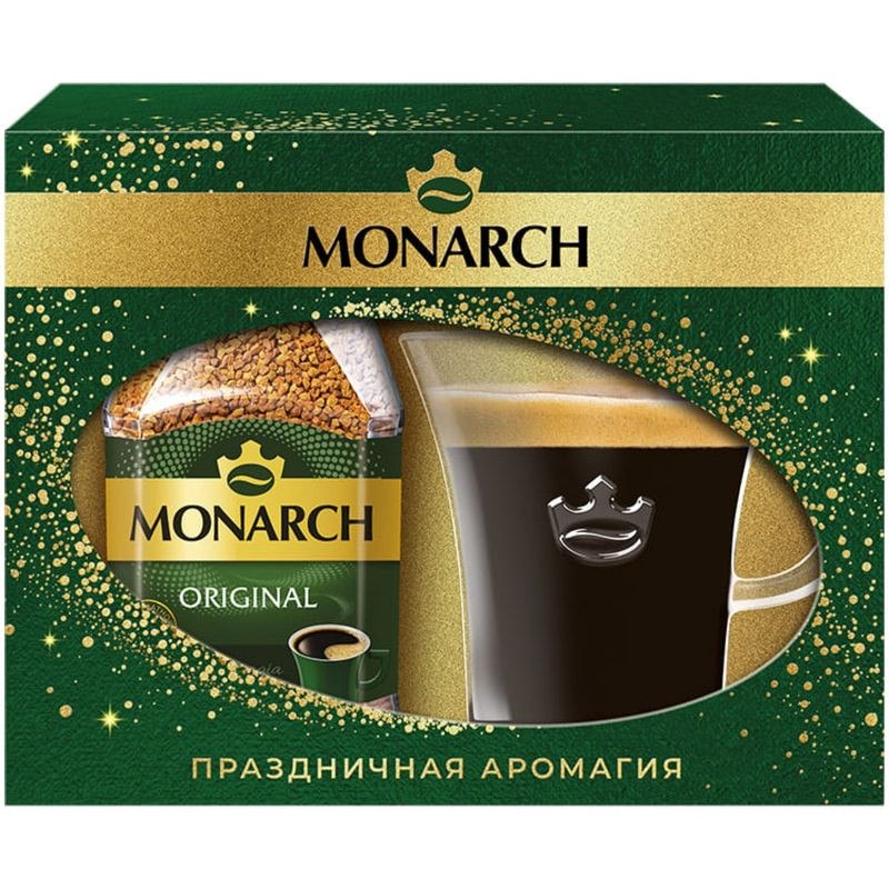 Изображение товара Кофе Monarch растворимый набор с чашкой 95г Россия