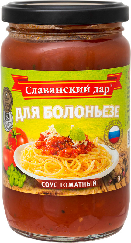 Изображение товара Соус томатный Славянский Дар для болоньезе, 360мл