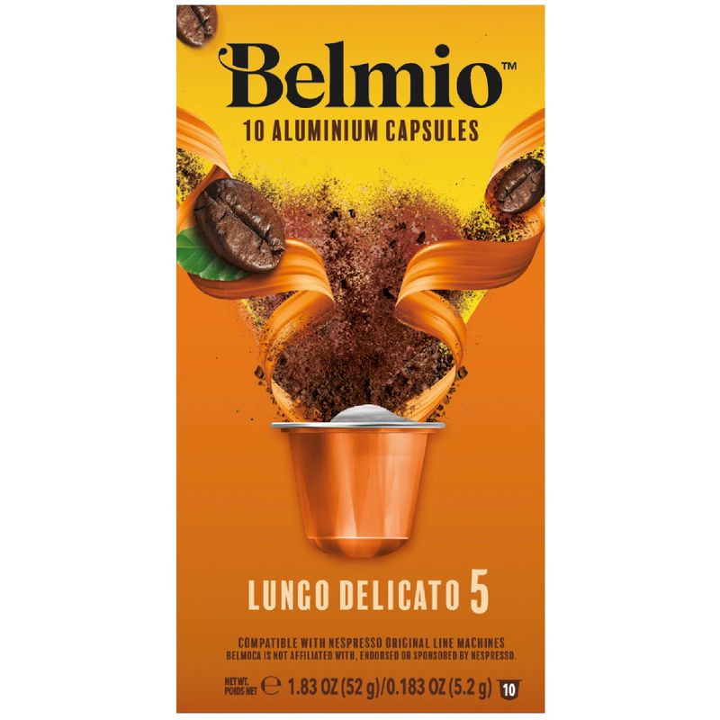 Изображение товара Кофе в капсулах Belmio Lungo Delicato натуральный жареный 10х5,2г