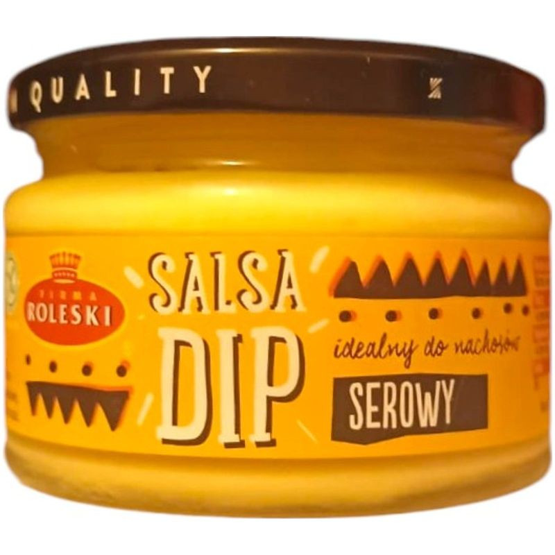Изображение товара Соус Roleski Salsa Dip Cheese сырный 220мл - вкусный сырный соус для закусок и блюд