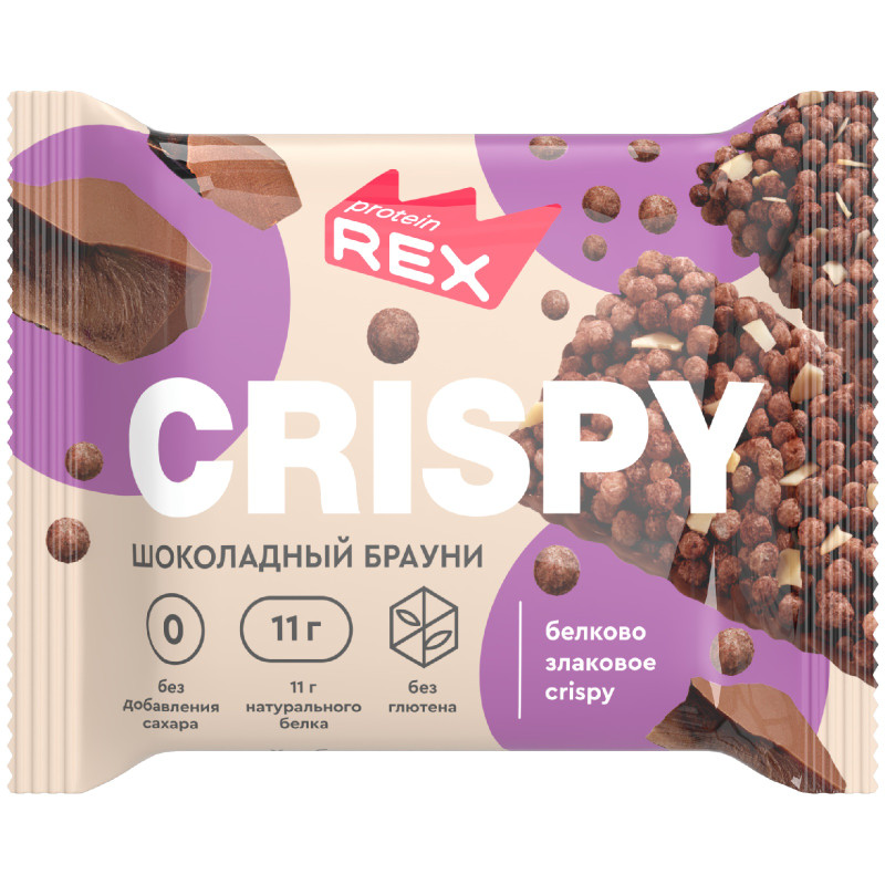 Изображение товара Хлебцы ProteinRex Шоколадный брауни протеиново-злаковые, 55г