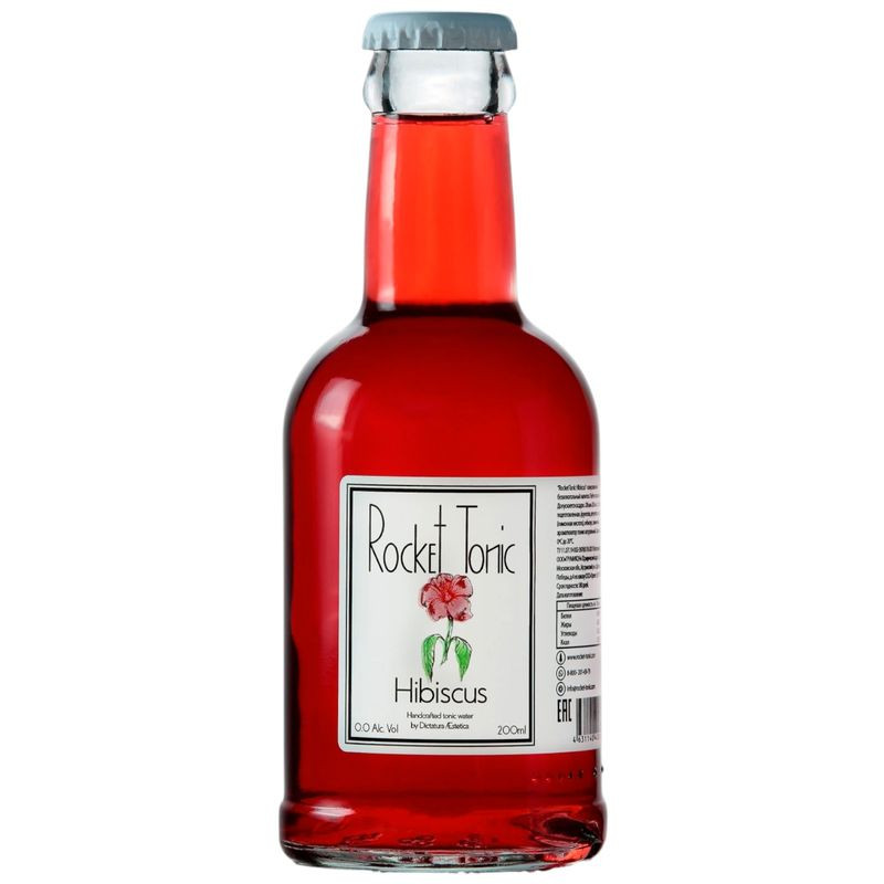 Изображение товара Тоник Rocket Tonic Гибискус 200 мл натуральный освежающий тропический вкус